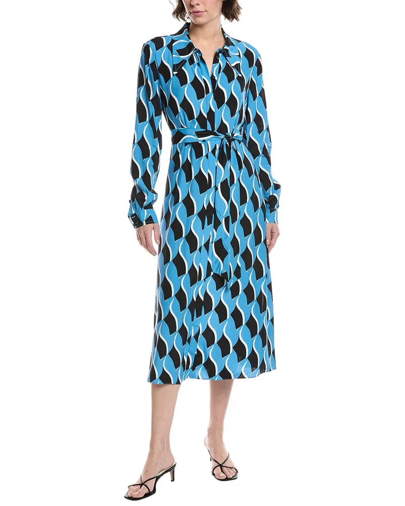 Diane von Furstenberg Gizelle Shirtdress Blue