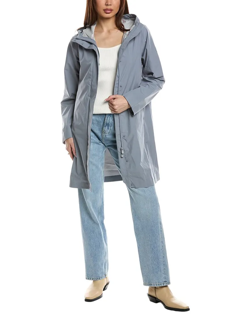 Save The Duck Long Rain Coat Grey