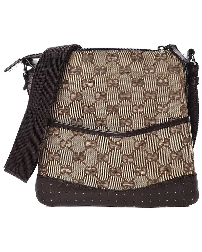 Gucci Brown GG Canvas Crossbody (Authentic Pre-Loved Nocolor