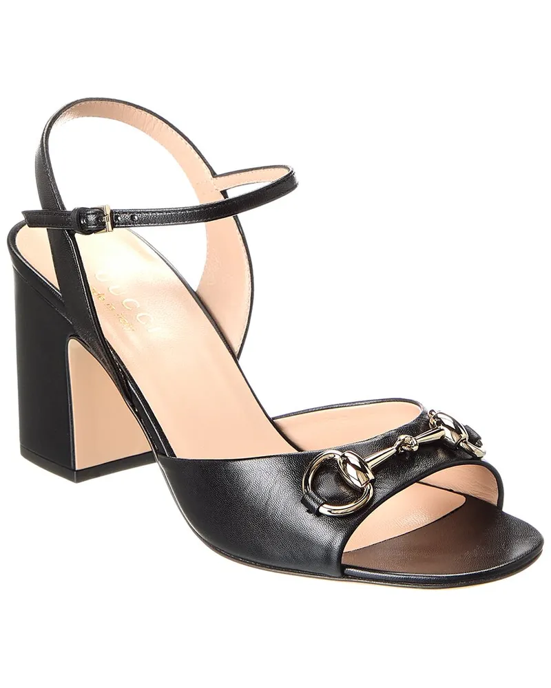 Gucci Horsebit Leather Sandal Black