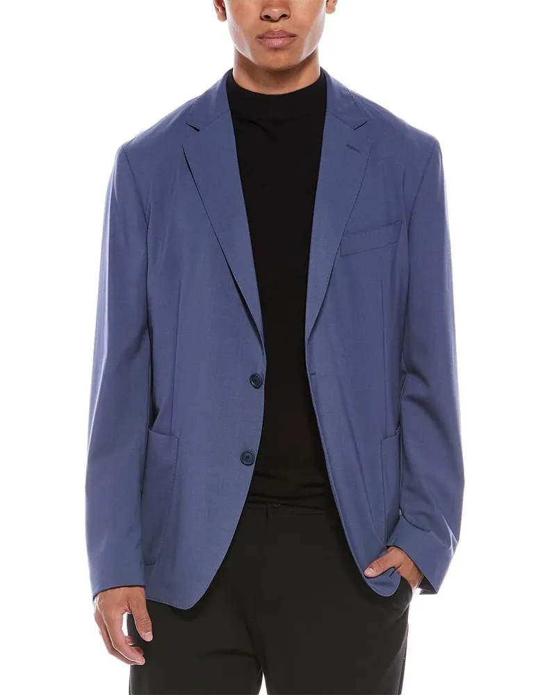 HUGO BOSS Hanry Wool-Blend Jacket Blue
