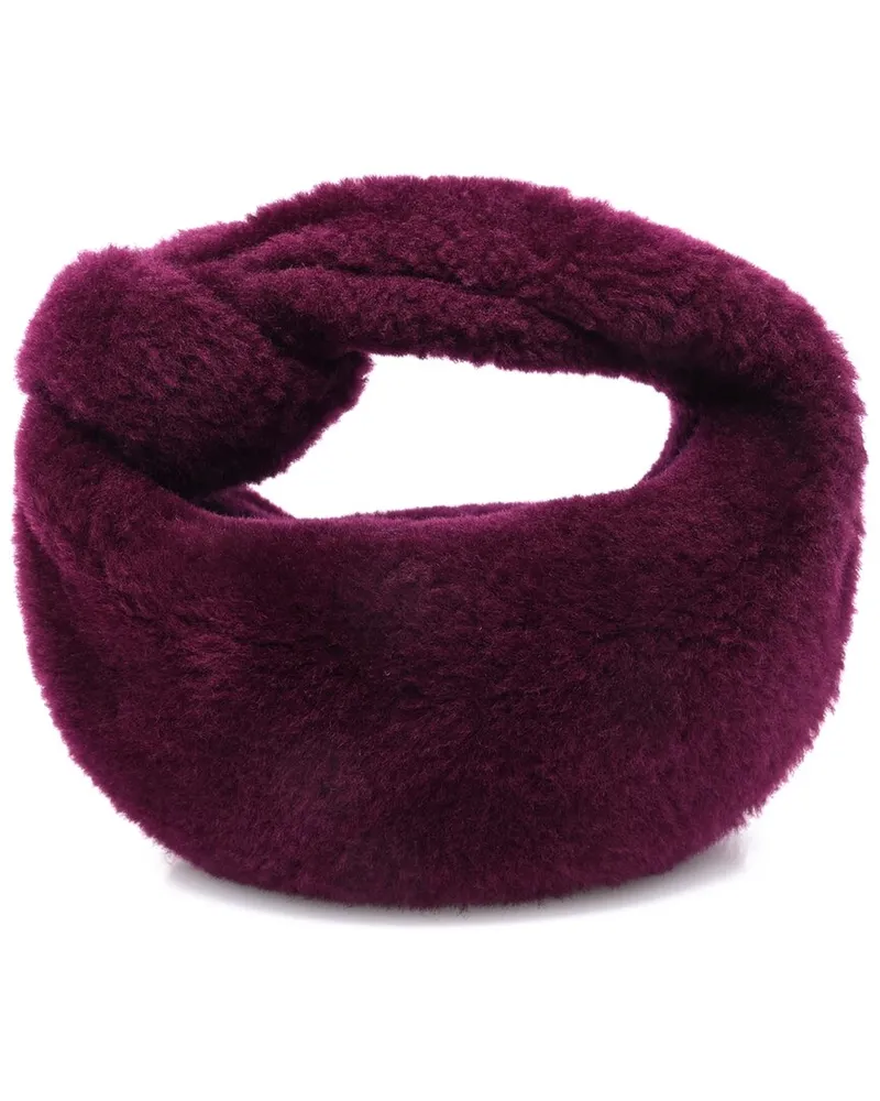 Bottega Veneta Purple Shearling Mini Jodie (Authentic Pre-Loved Nocolor