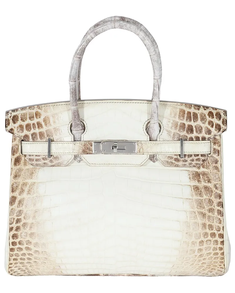 Hermès White Niloticus Crocodile Birkin 30 PHW (Authentic Pre-Loved White