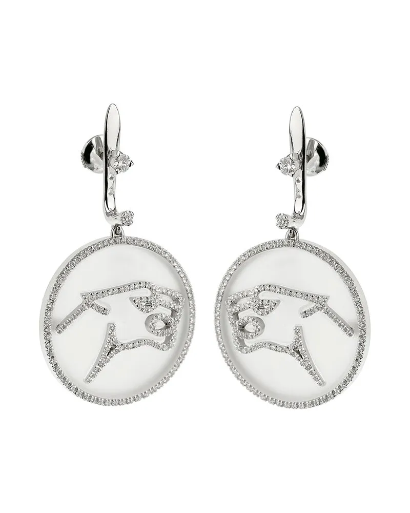 Bulgari 18K 1.50 ct. tw. Diamond Enigma by Panther Earrings (Authentic Pre-Loved Nocolor