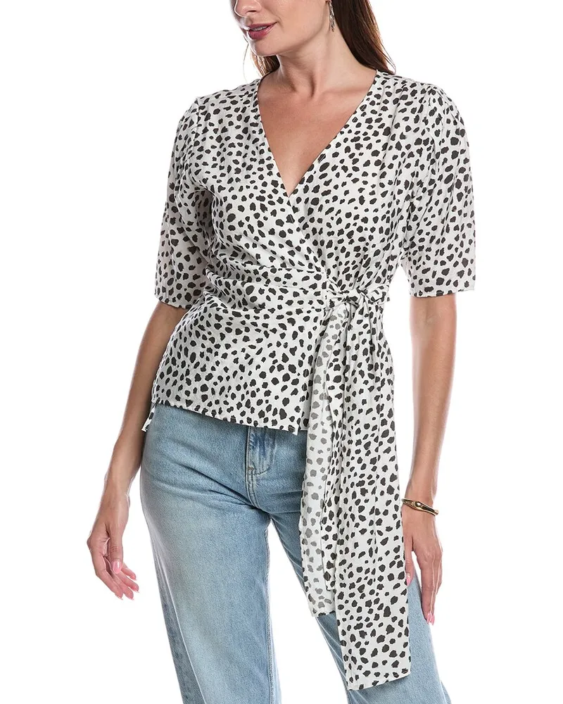 Nation Ltd Luisa Tie-Front Top White