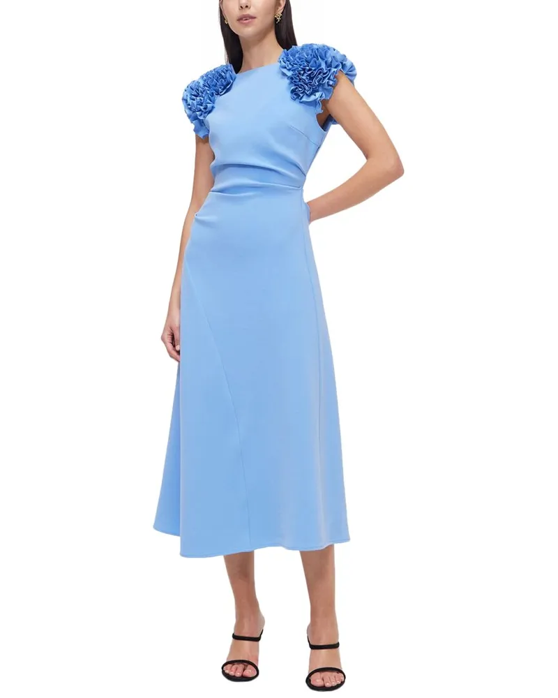 Rachel Gilbert Margot Drape Midi Dress Nocolor