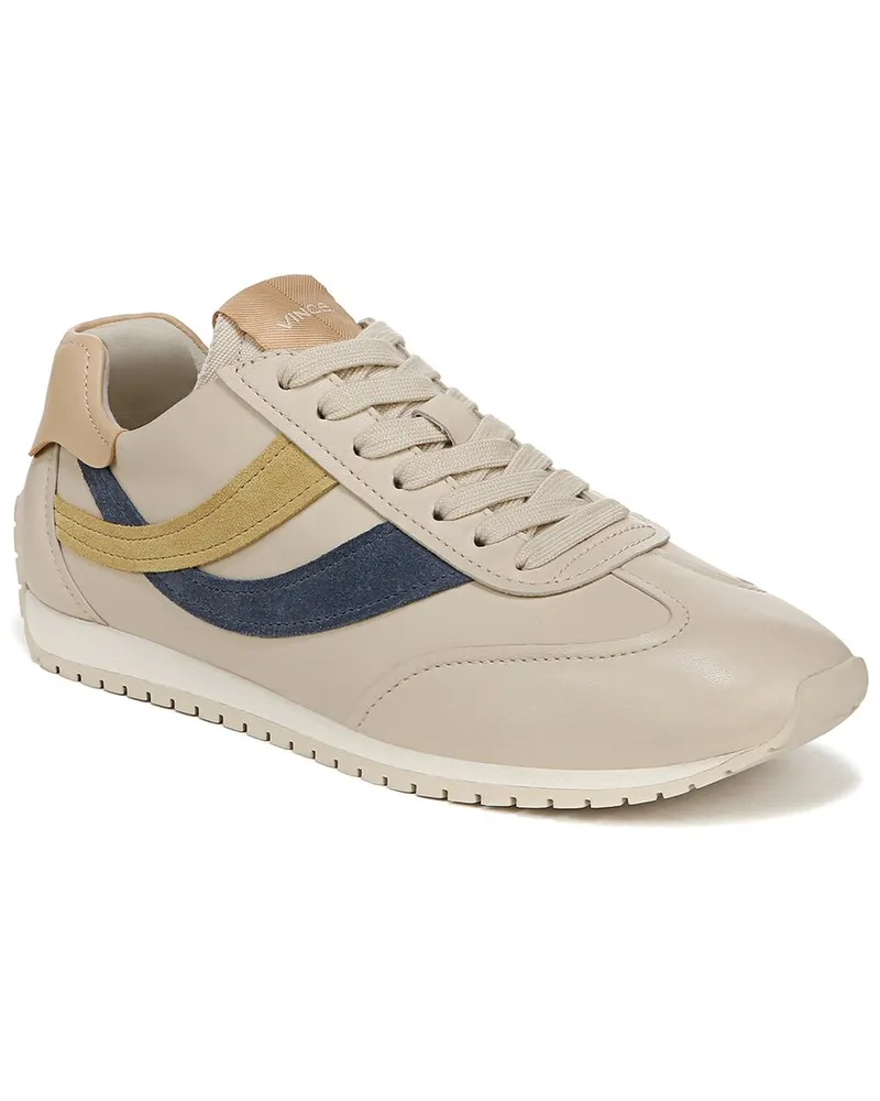 Vince Oasis Leather Lace-Up Runner Nocolor
