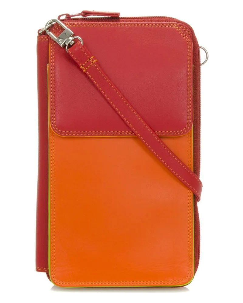 Mywalit Zip Round Leather Handbag with Shoulder Strap Nocolor