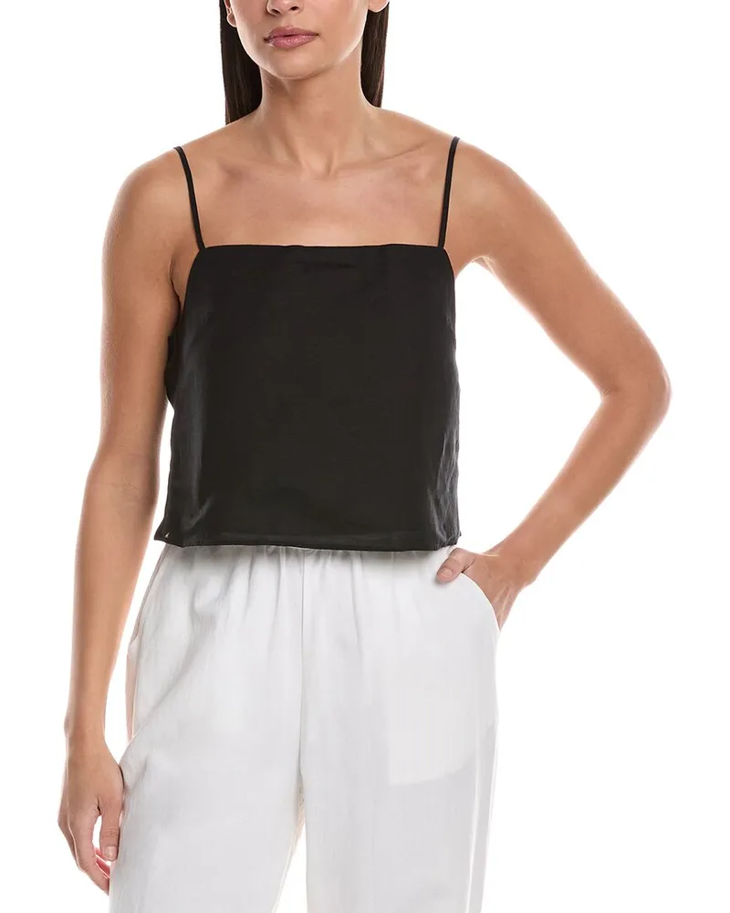 Onia Air Linen-Blend Square Neck Tank Nocolor