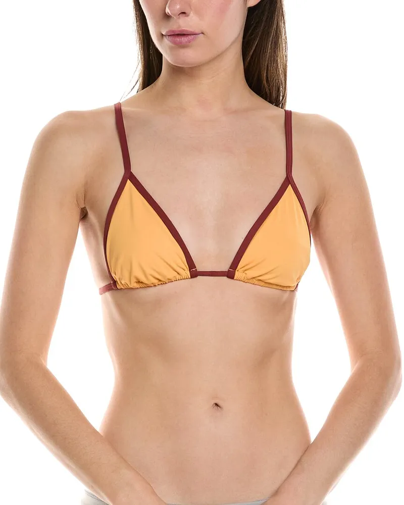 WeWoreWhat Cooper Bikini Top Orange