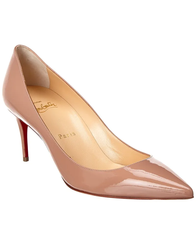 Christian Louboutin Kate 70 Patent Pump Brown