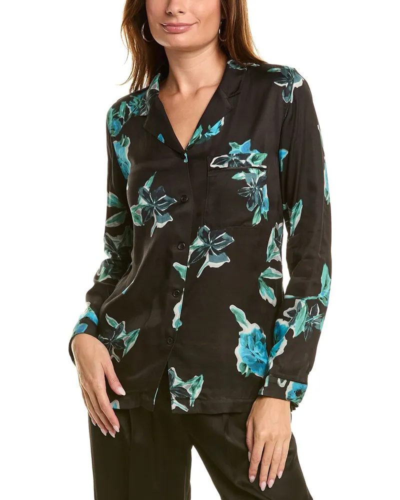 The Kooples Satin Shirt Black