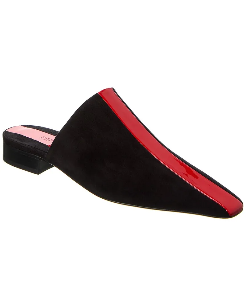 Ferragamo Selestina Suede & Leather Mule Black