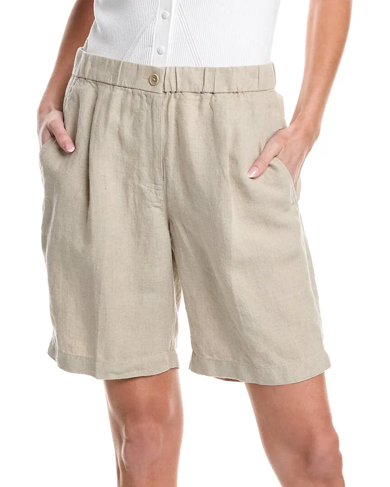Eileen Fisher Linen Short Nocolor