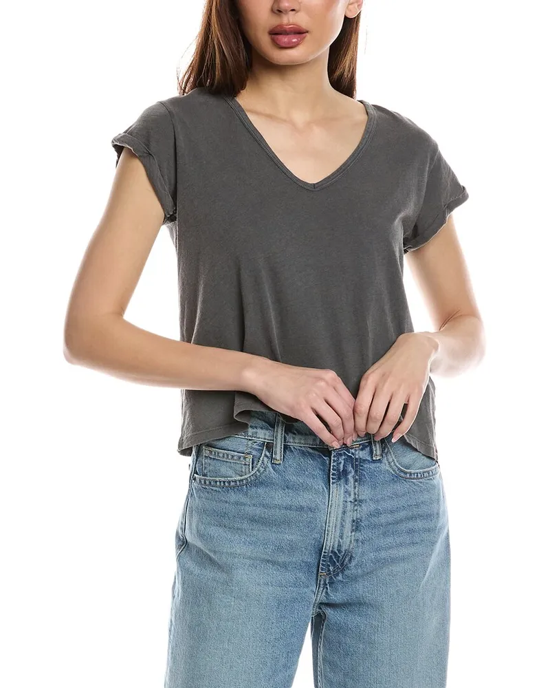 AllSaints Anna V-Neck T-Shirt Black