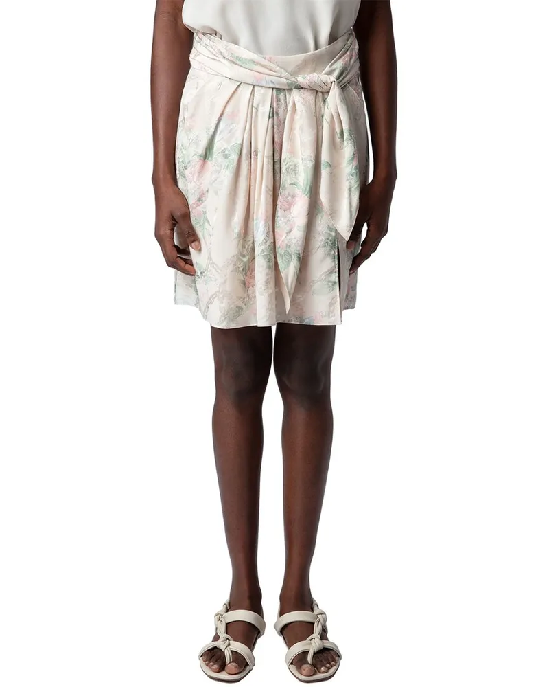 Zadig & Voltaire Joji Jac Chaines Faded Silk Skirt Nocolor