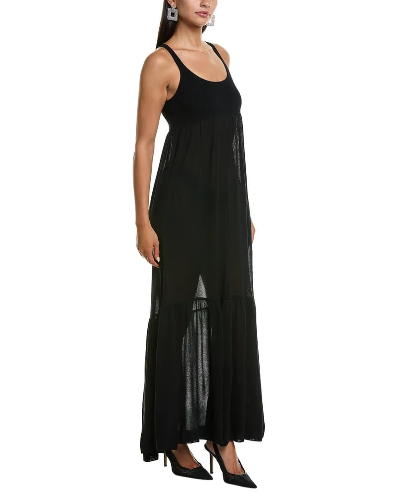 Michael Kors Tulle Maxi Dress Black