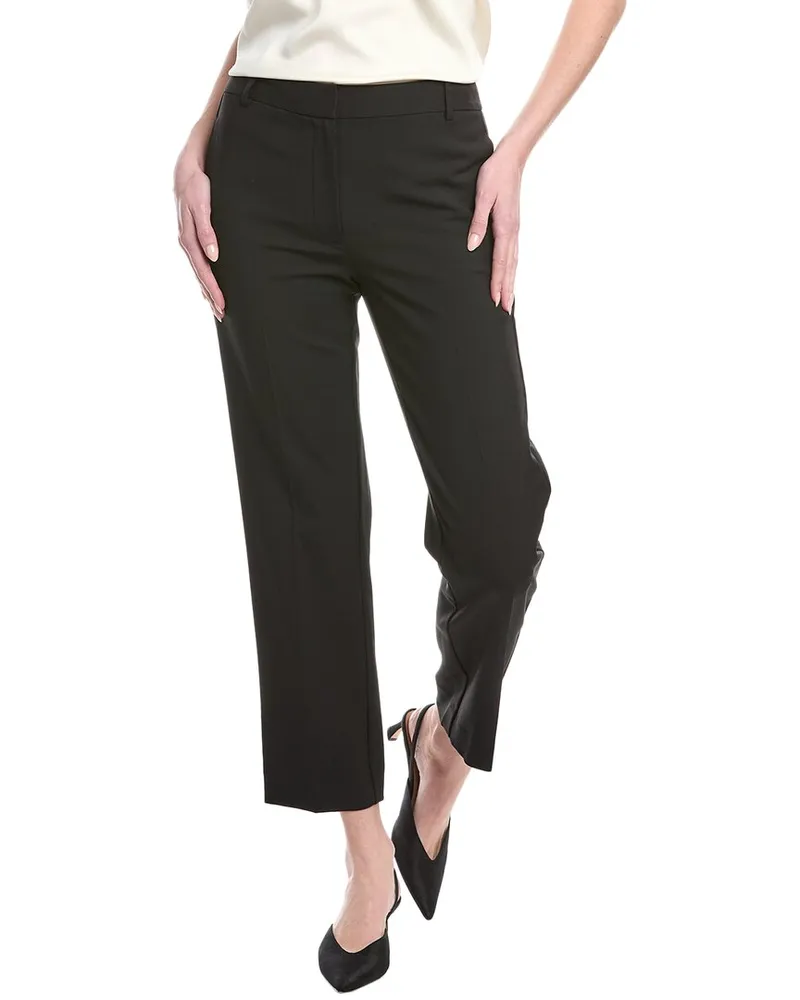 Rebecca Taylor Cavalry Wool-Blend Twill Pant Black