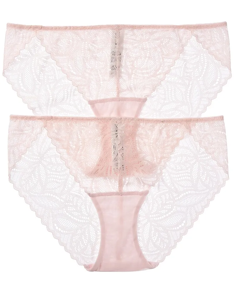 DKNY 2pk Deco Lace Bikini Pink