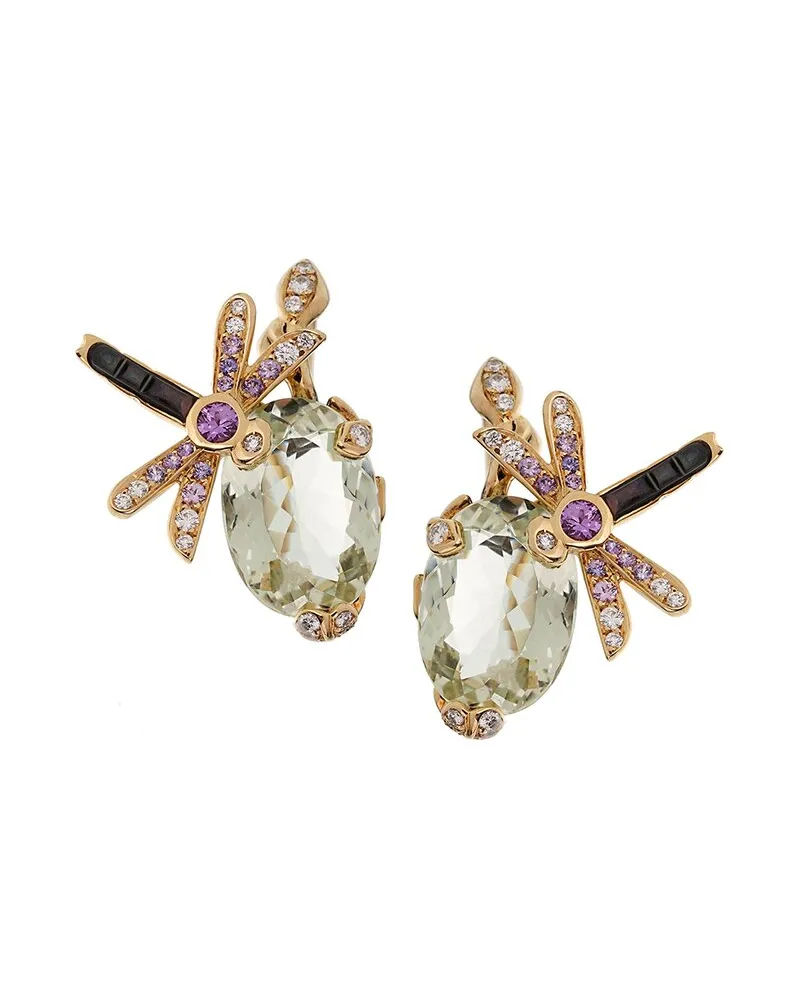Dior 18K 12.85 ct. tw. Diamond & Gemstone Earrings (Authentic Pre-Loved Nocolor