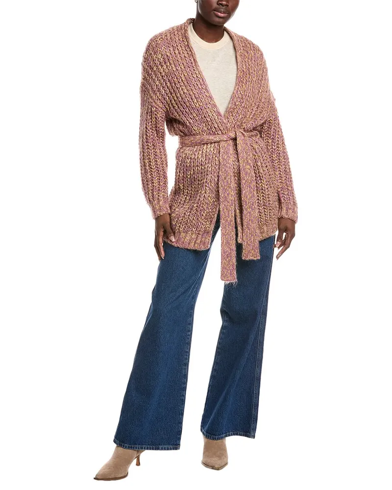 Max Mara Josef Mohair-Blend Cardigan Pink