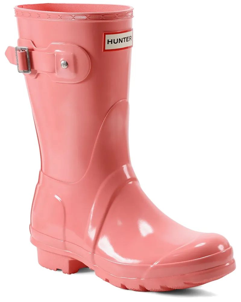 Hunter Original Short Gloss Boot Red