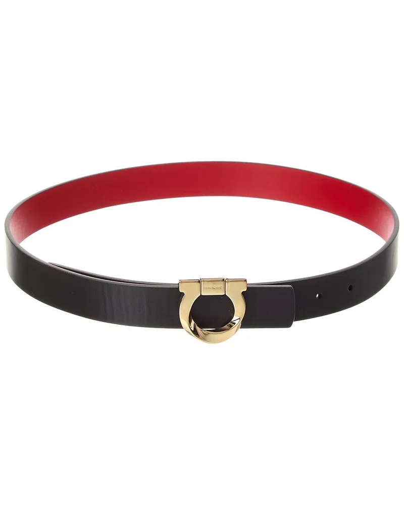 Ferragamo Gancini Torchon Reversible & Adjustable Leather Belt (Authentic Pre-  Loved Nocolor