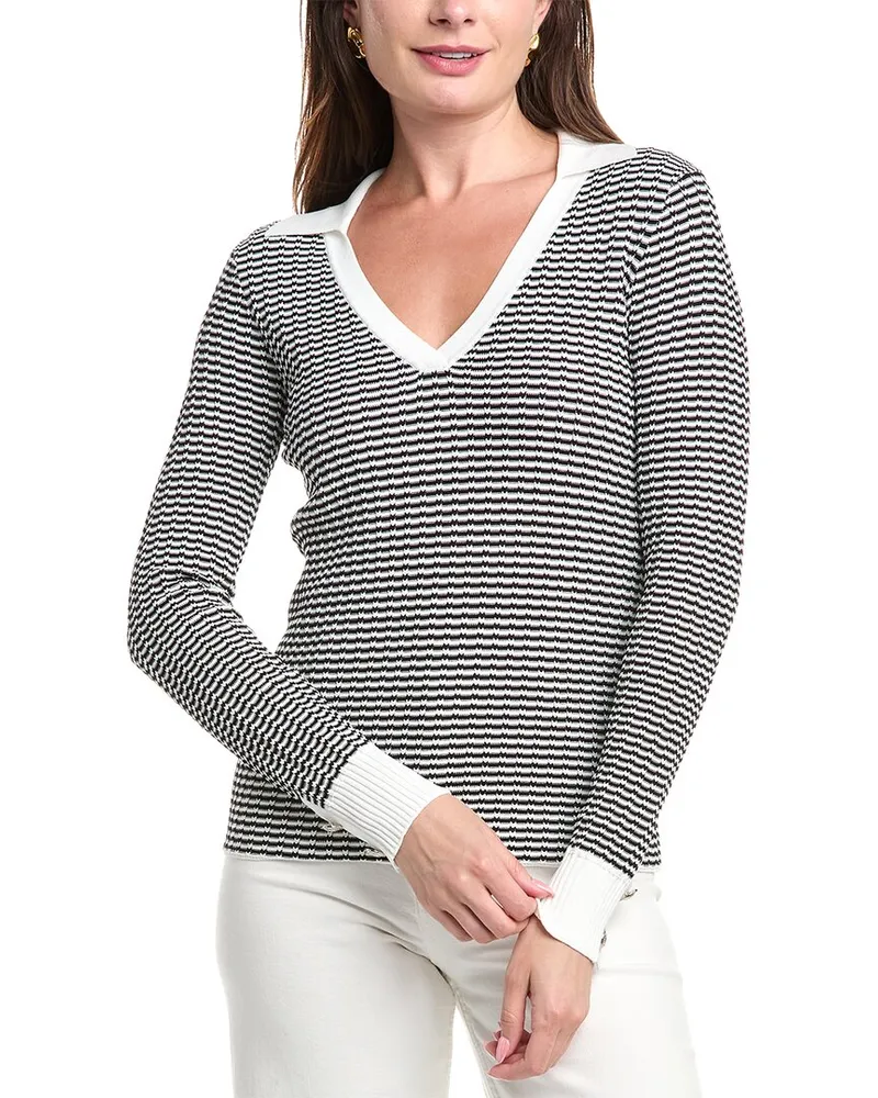 Elie Tahari The Carlotta Sweater Black