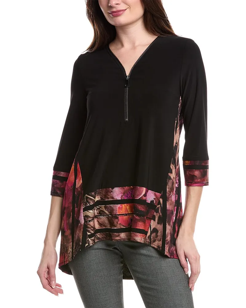 Joseph Ribkoff Applique Blouse Black