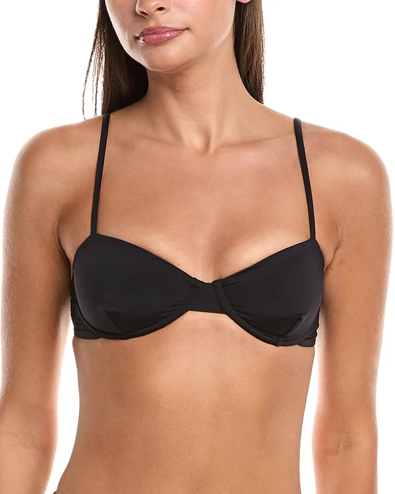 Haight x Tina Kunakey Lidi Adjustable Bikini Top Black