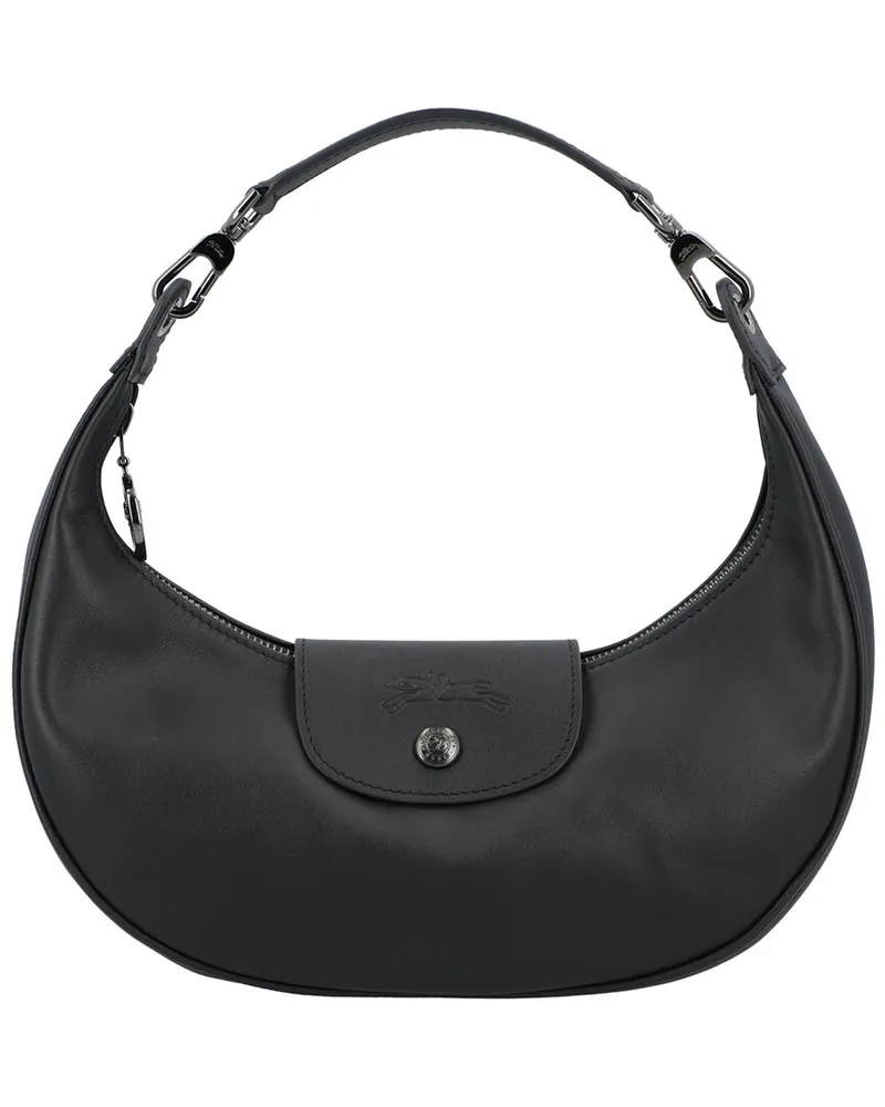 Longchamp Le Pliage Xtra Leather Shoulder Bag Black
