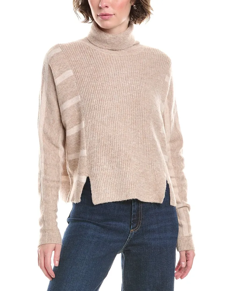 Splendid Bette Turtleneck Sweater Beige
