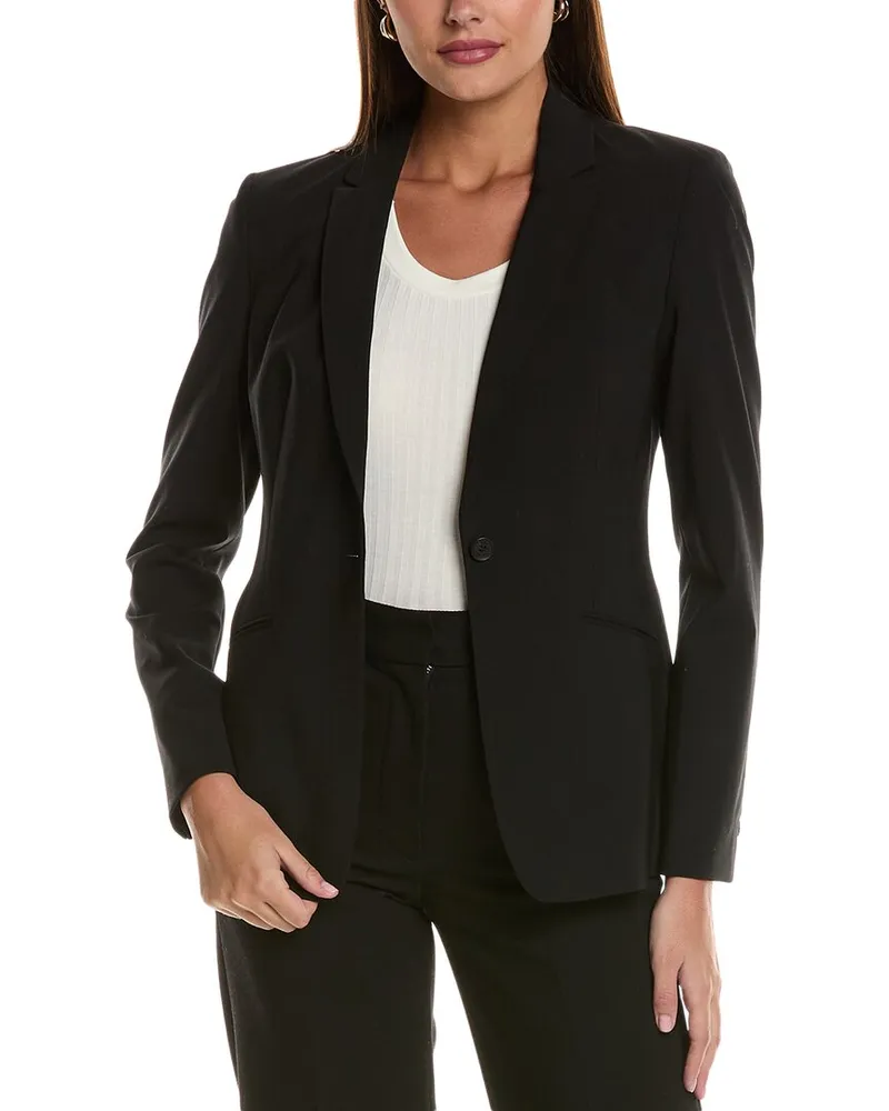 HUGO BOSS Jabina Wool-Blend Blazer Black