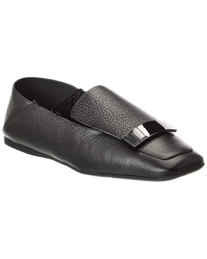 Sergio Rossi SR1 Leather Loafer Black