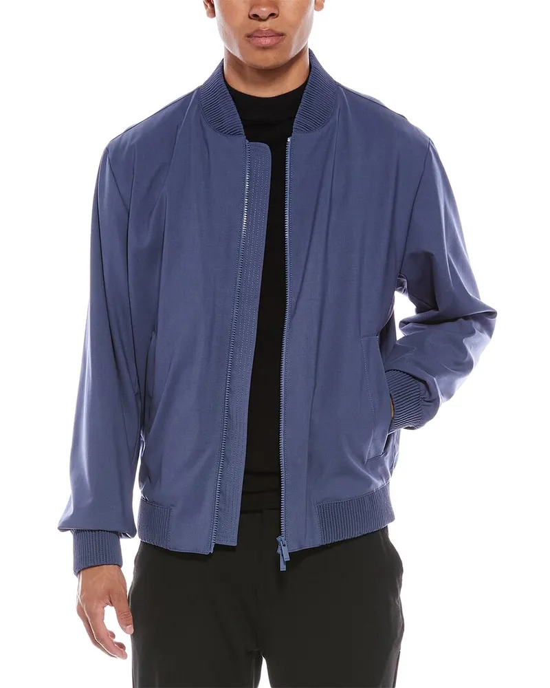 HUGO BOSS Hanry Wool-Blend Jacket Blue