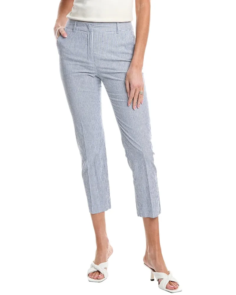 Max Mara Starlet Linen-Blend Trouser Blue