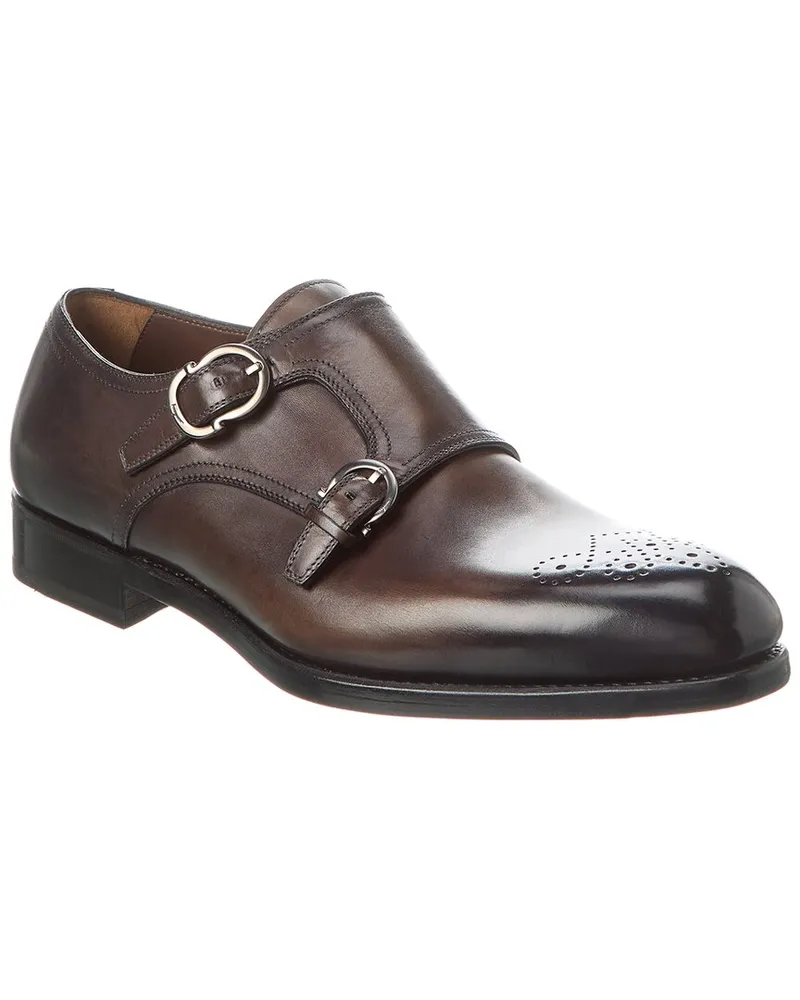 Ferragamo Leather Loafer Grey