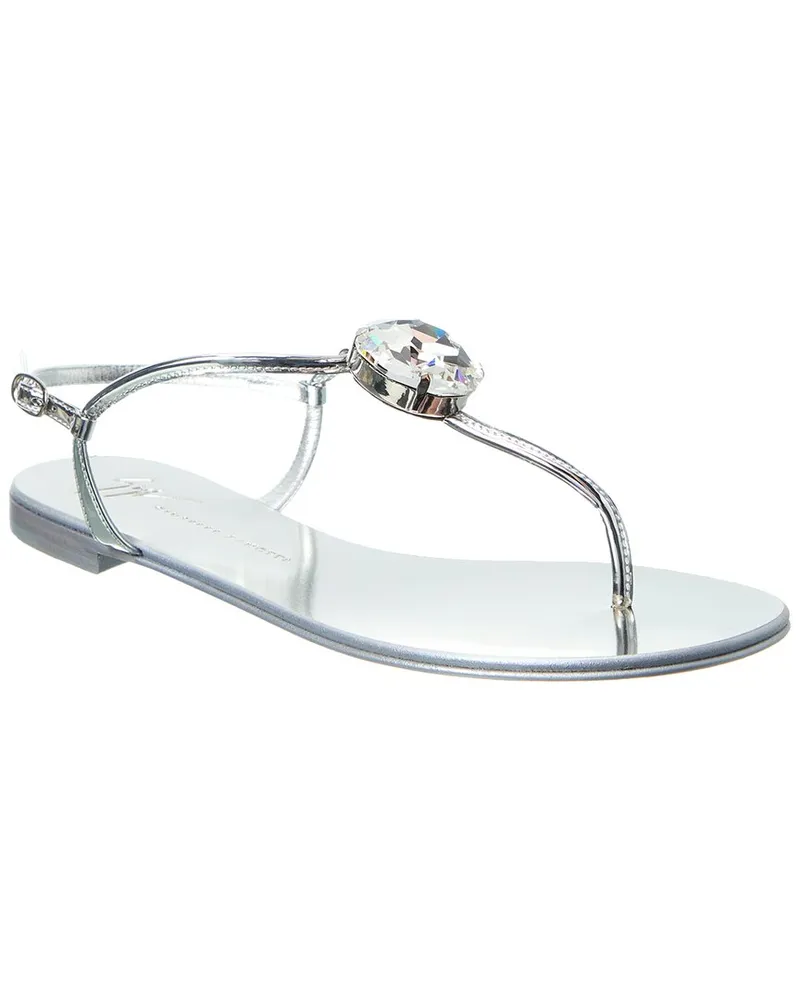 Giuseppe Zanotti Rock Sandal Silver