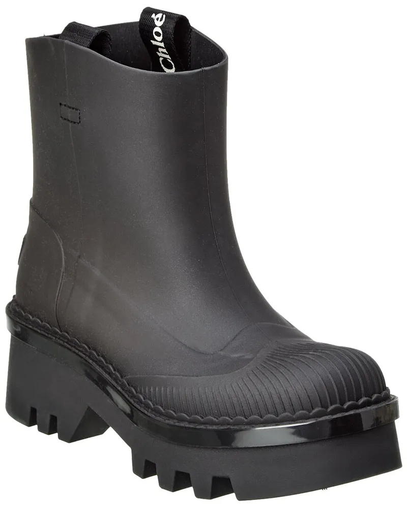 Chloé Raina Rubber Bootie Black