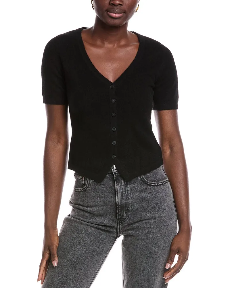 NAADAM Tailored Cashmere Cardigan Black