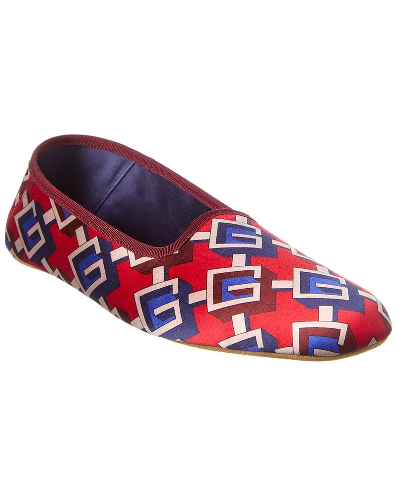 Gucci Satin Slipper Red