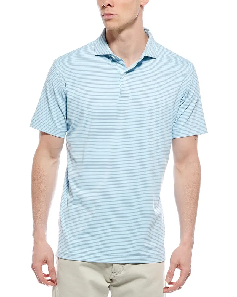 Peter Millar Ballad Performance Jersey Polo Shirt Blue