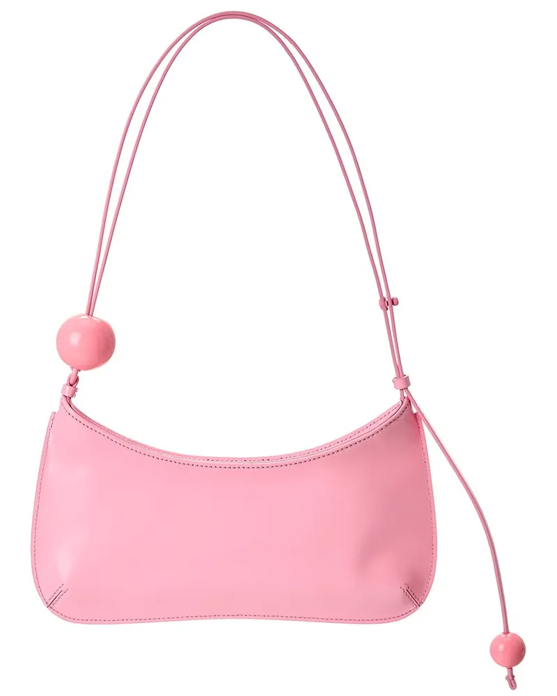 Jacquemus Le Bisou Perle Leather Hobo Bag Pink