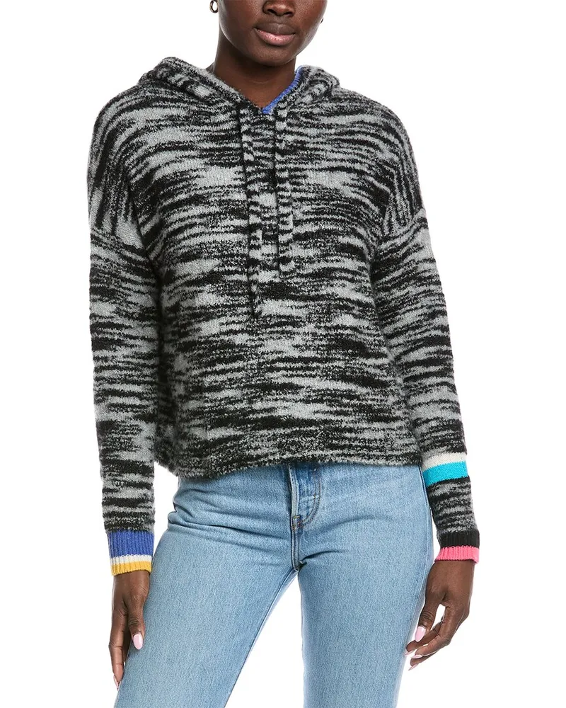 Autumn Cashmere Space-Dye Cashmere Hoodie Grey
