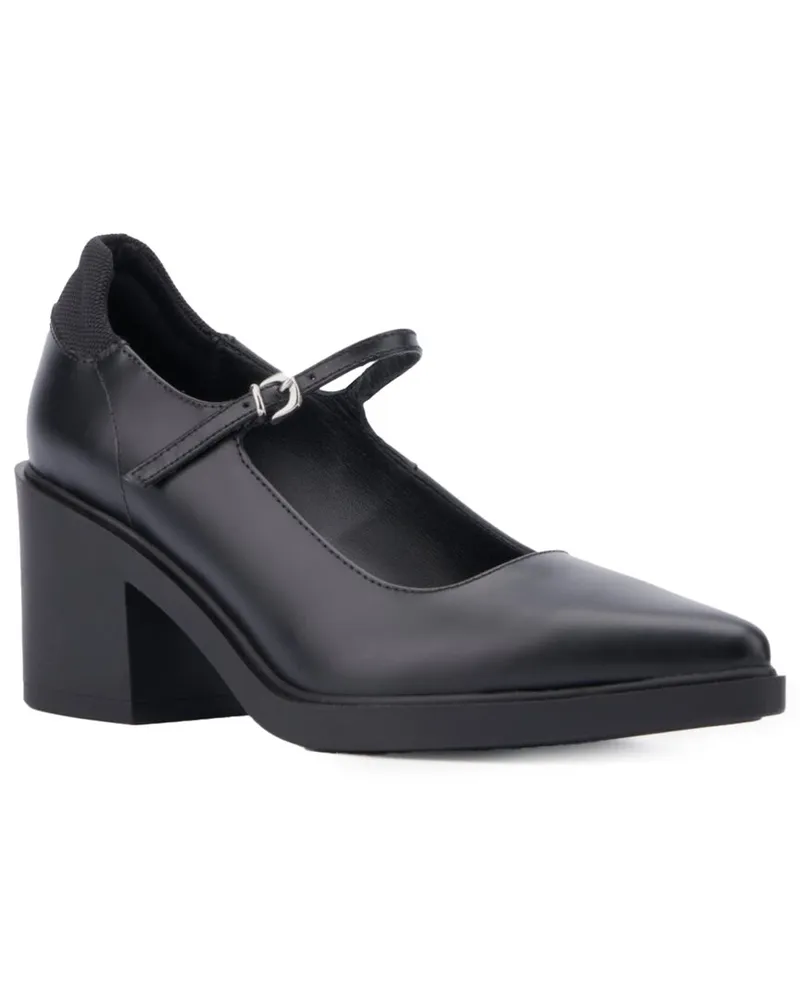 Aquatalia Casha Weatherproof Leather Pump Black