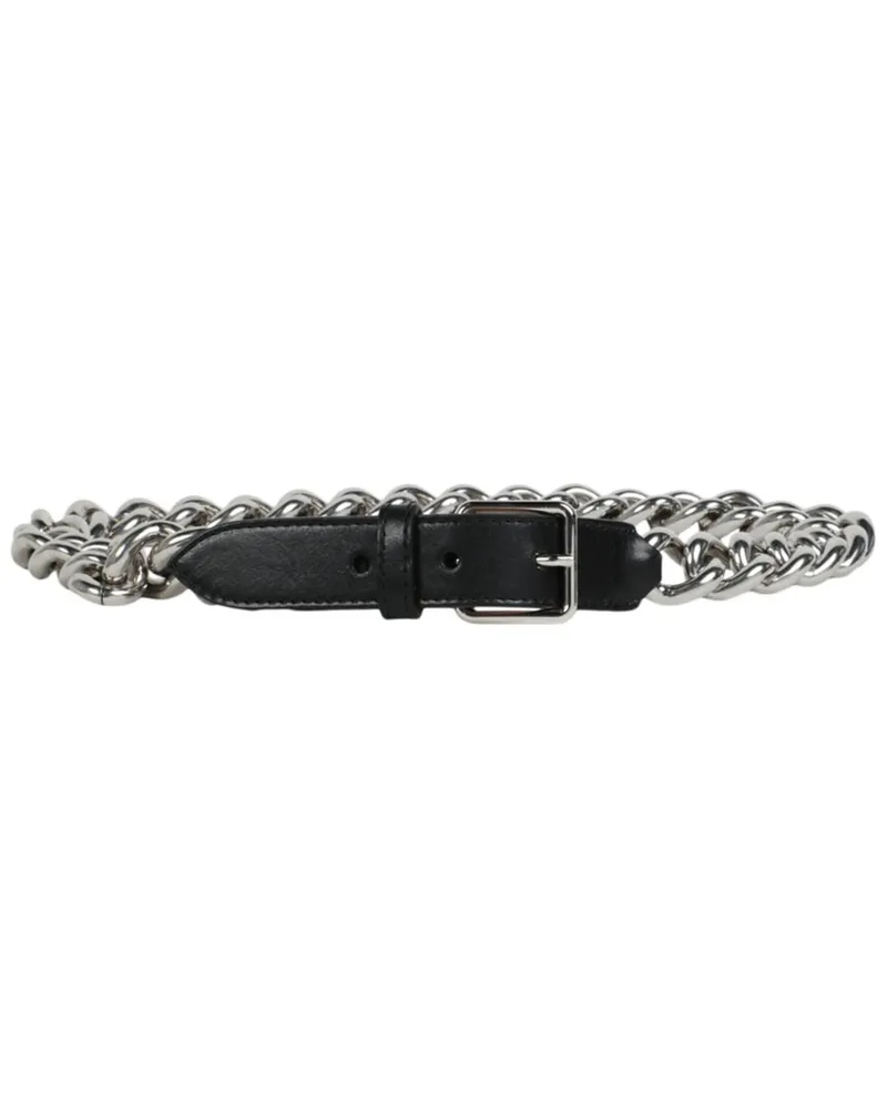 Alexander McQueen Leather Belt Black