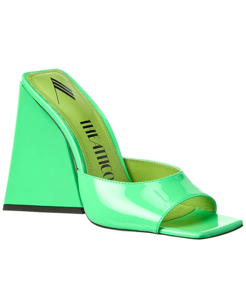ATTICO Devon Patent Sandal Green