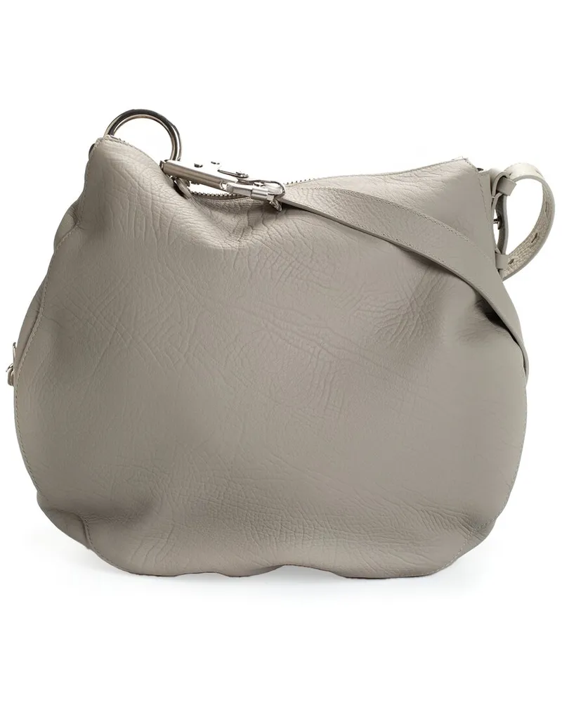 Burberry Grey Leather Shoulder Bag (Authentic Pre-Loved Nocolor