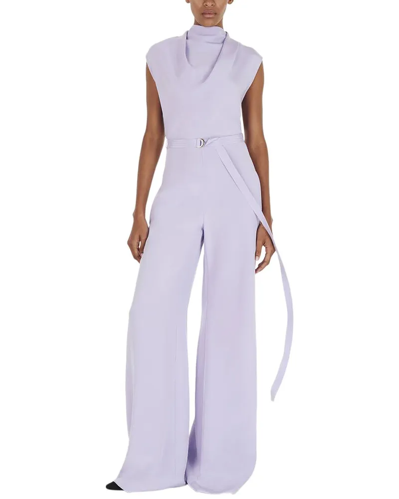 Adam Lippes Blythe Silk Jumpsuit Nocolor