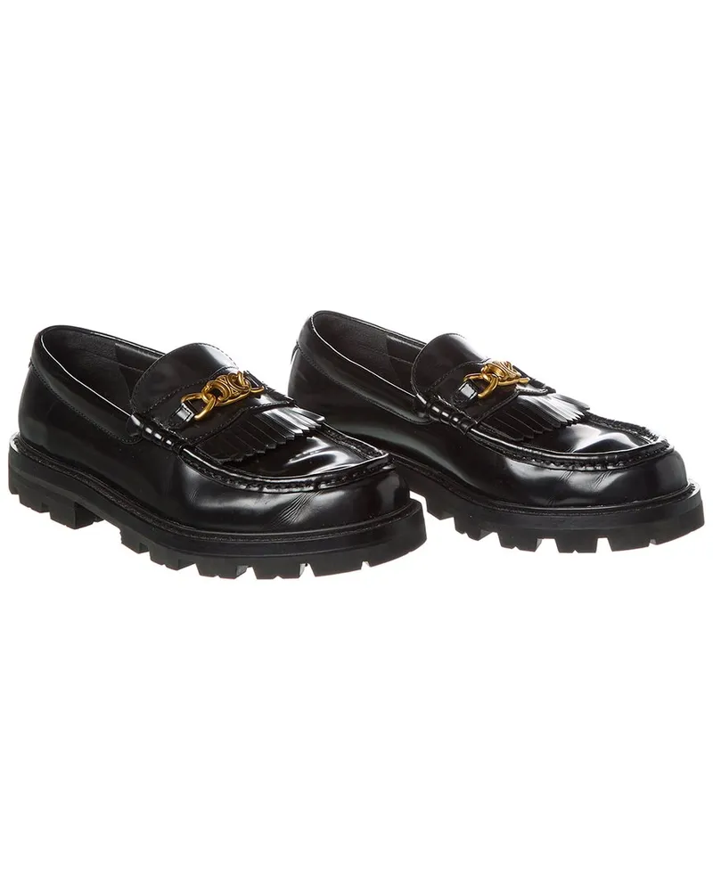Celine Triomphe Margaret Leather Loafer (Authentic Pre-Loved Nocolor